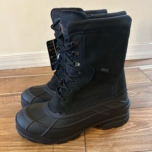KAMIK Nation Plus Winter Snow Insulated Boots Waterproof Black Men's 11.5 NEW